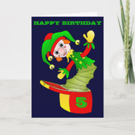 Jack in der Box Geburtstagskarte, anpassbar Karte