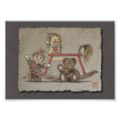 Jack in der Box, Pferd & Bär Fotodruck (Vorne)