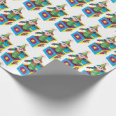 Jack in der Box Umhüllungspapier für Kinder, farbe Geschenkpapier (Ecke)