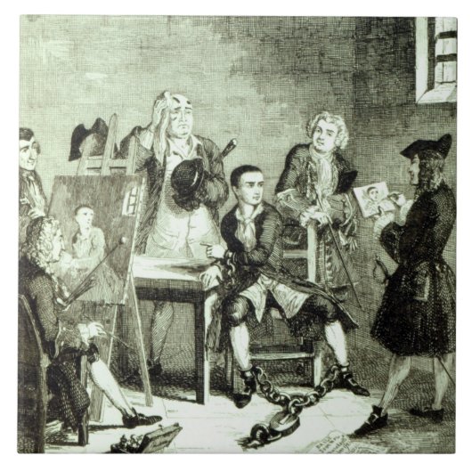 Jack in Newgate Bezirk, der Porträts von Sir Fliese (Vorderseite)