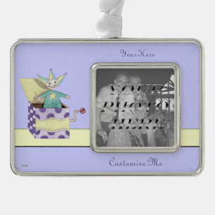 Jack-in-the-Box - Traditionelles Spielzeug (pastel Rahmen-Ornament Silber