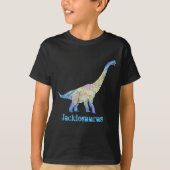 Jack iosaurus farbenfroh Brachiosaurus Dinosaurier T-Shirt (Vorderseite)