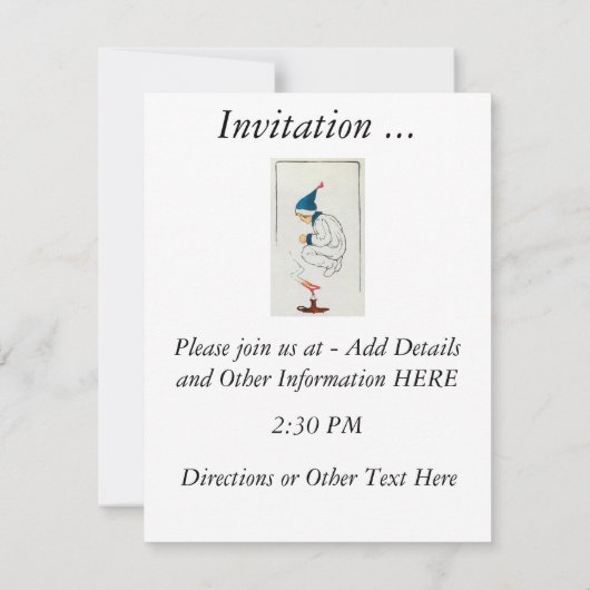 Jack ist immig, Jack schnell Einladung (Rückseite)