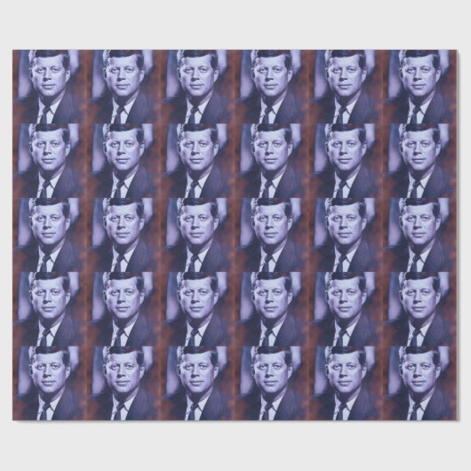 Jack JFK John F. Kennedy Präsident Geschenkpapier (Flach)