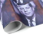 Jack JFK John F. Kennedy Präsident Geschenkpapier (Rolleneckpunkt)