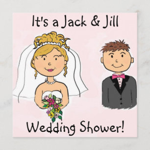 Jack & Jill Bride Groom Polterabend Einladungen