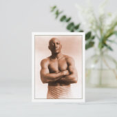 Jack Johnson American Boxer Vintag Foto Gay Postkarte (Stehend Vorderseite)