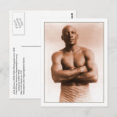 Jack Johnson American Boxer Vintag Foto Gay Postkarte (Vorne/Hinten)