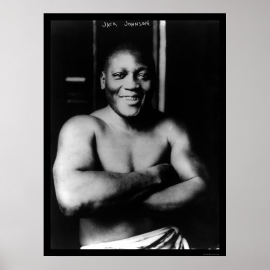 Jack Johnson Boxing 1915 Poster (Vorne)