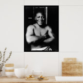 Jack Johnson Boxing 1915 Poster (Küche)