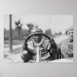 Jack Johnson fährt seinen Thomas-Flyer Poster