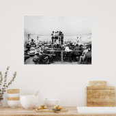 Jack Johnson gegen Fireman Jim Flynn Boxing: 1912 Poster (Küche)