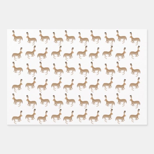 Jack Kaninchen Wrapping Paper Sheets Geschenkpapier Set (Vorderseite)