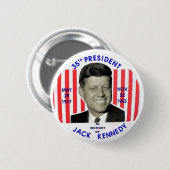 Jack- Kennedydenkmal-Knopf Button (Vorne & Hinten)