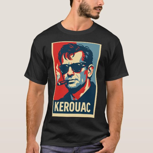 Jack Kerouac Rebel Portrait T-Shirt (Vorderseite)