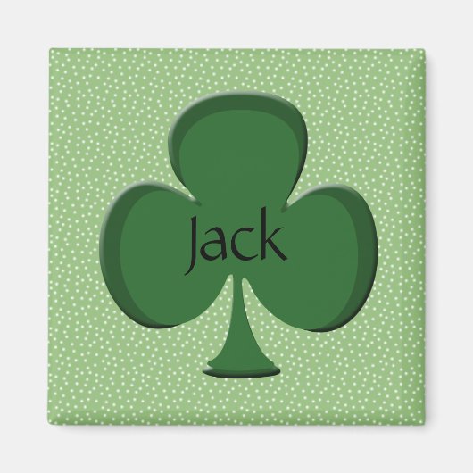 Jack Kleeblatt Name Magnet (Vorne)