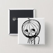 Jack Kürbiskopf Button (Vorne & Hinten)
