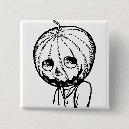 Jack Kürbiskopf Button (Vorderseite)