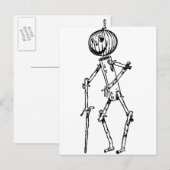Jack Kürbiskopf Postkarte (Vorne/Hinten)
