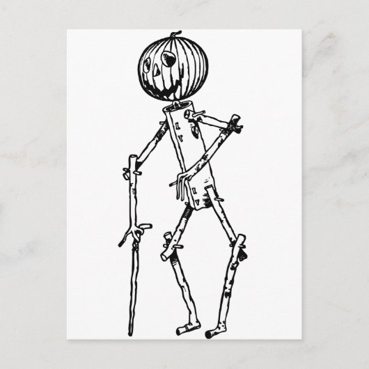 Jack Kürbiskopf Postkarte (Vorderseite)