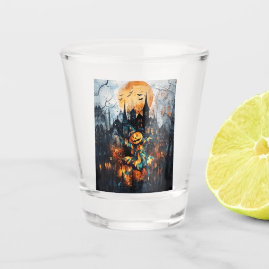 JACK LANTERN KANN NICHT HALLOWEEN WARTEN SCHNAPSGLAS (Vorderseite)