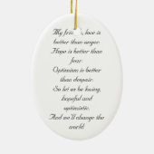 Jack Layton GedenkOrnamen Keramik Ornament (Hinten)