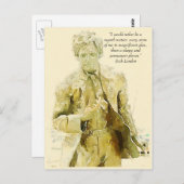 Jack London Postkarte (Vorne/Hinten)