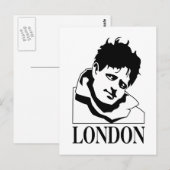 Jack London Postkarte (Vorne/Hinten)
