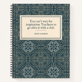 Jack London Quote Writer's Notizblock