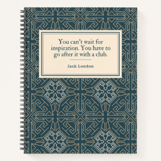 Jack London Quote Writer's Notizblock