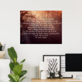 Jack London Zitat über das Leben! Poster (Heimbüro)