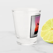 Jack Louisiana Form der Ölpumpe Schnapsglas (Links)