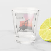 Jack Louisiana Ölpumpen Form Personalisiert Schnapsglas (Rückseite)