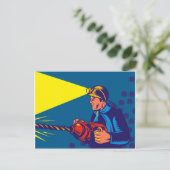 Jack-Luftbohrrücklauf Postkarte (Stehend Vorderseite)