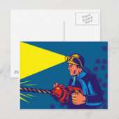 Jack-Luftbohrrücklauf Postkarte (Vorne/Hinten)