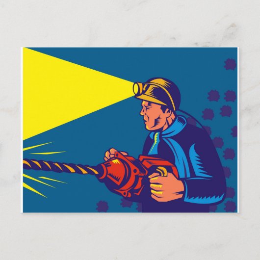 Jack-Luftbohrrücklauf Postkarte (Vorderseite)