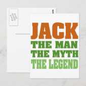 Jack, Mann, Mythos, Legende Postkarte (Vorne/Hinten)