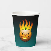 Jack mit Fledermäusen und Spinnen Pappbecher (Rückseite)