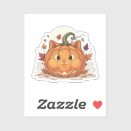 Jack-O’-Brit - Pumpkin British Shorthair Cat Aufkleber