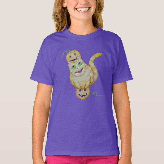 Jack-O-Cat-T - Shirt (Vorderseite)