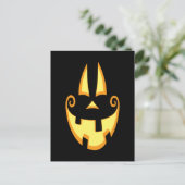 Jack-o-Face Postkarte (Stehend Vorderseite)