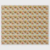 Jack-o-Ghost Gelb Geschenkpapier (Flach)