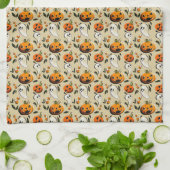 Jack-o-Ghost Gelb Geschirrtuch (Gefaltet)