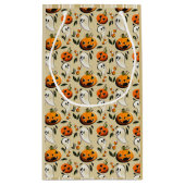 Jack-o-Ghost Gelb Kleine Geschenktüte (Rückseite)