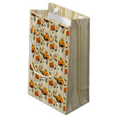 Jack-o-Ghost Gelb Kleine Geschenktüte (Rückseite Schrägansicht)