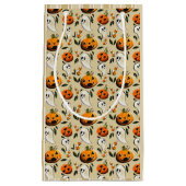 Jack-o-Ghost Gelb Kleine Geschenktüte (Vorderseite)