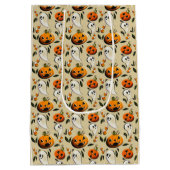 Jack-o-Ghost Gelb Mittlere Geschenktüte (Rückseite)