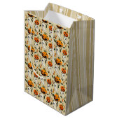 Jack-o-Ghost Gelb Mittlere Geschenktüte (Rückseite Schrägansicht)