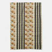 Jack-o-Ghost Gelbe Streifen Geschirrtuch (Vertikal)