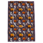 Jack-o-Ghost Lila Mittlere Geschenktüte (Vorderseite)
